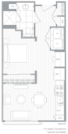 Lake Boone studio floor plan